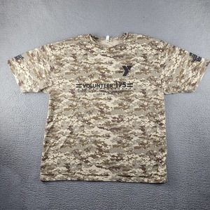 Code Five Shirt Mens 2XL Green Camo Casual‎ Round Neck Outdoor Volunteers Tee